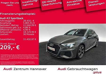 Audi A3 Sportback S line 40 TFSIe LED Kamera virtual DAB Navi