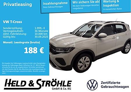 VW T-Cross Volkswagen Life 1.0 TSI LED NAV PDC SHZ APP DAB+