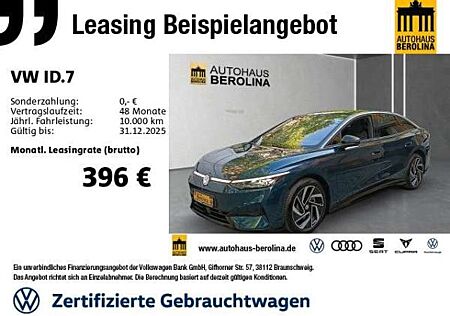 VW ID.7 Volkswagen Pro *IQ-MATRIX*AHK*360°*ACC*WärmeP*NAV*SHZ*