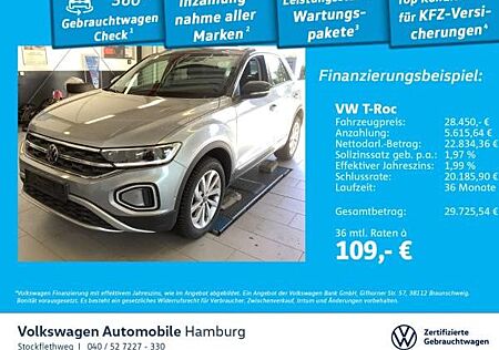 VW T-Roc Volkswagen 1.5 TSI Style DSG AHK Navi CarPlay ACC LED