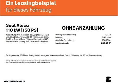 Seat Ateca 1.5 TSI DSG AHK NAVI KAMERA