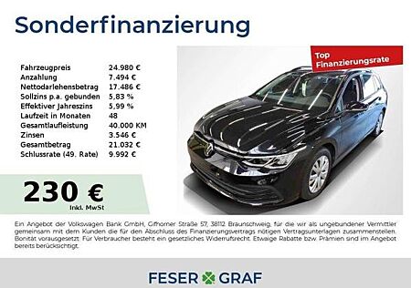 VW Golf Volkswagen VIII Variant Life 1.5TSI 110kW DSG AHK STHZG Navi