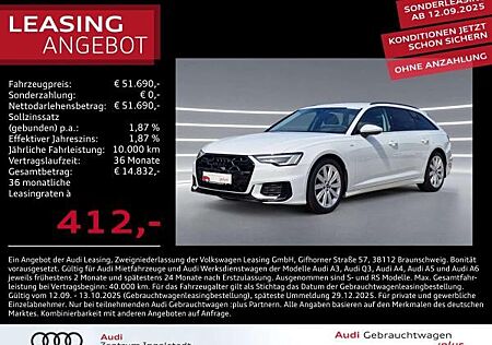 Audi A6 Avant 40 TDI qu S line MATRIX AHK ACC HuD 20"