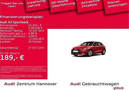 Audi A3 Sportback 30 TFSI g-tron Pano AHK Navi virtual
