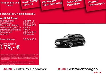 Audi A4 Avant S line 40 TFSI quattro AHK LED virtual Navi Teilleder
