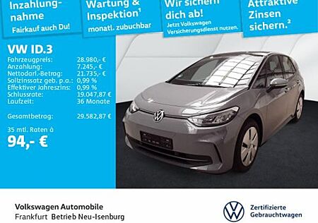 VW ID.3 Volkswagen Pro Navi LED DAB+ FrontAssist