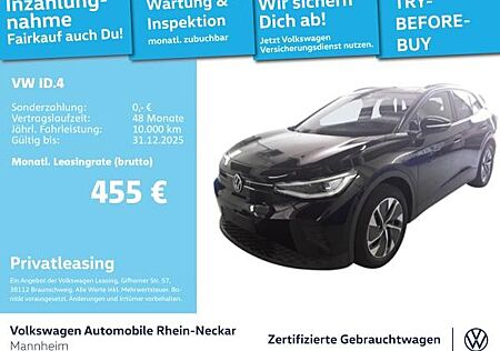VW ID.4 Volkswagen Pro GAR 2030 Navi Pano IQ Light Wärmepumpe