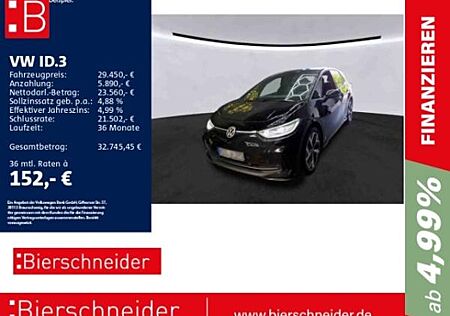 VW ID.3 Volkswagen Pro AHK MATRIX WÄPU CAM ACC