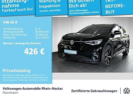 VW ID.4 Volkswagen GTX 4Motion GAR 2030 Navi PDC IQ Light Wärmepumpe uvm