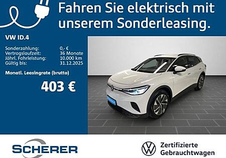 VW ID.4 Volkswagen Pure h, Wärmep., Navi, Sitzh., IQLight, SideAss, Allwetter