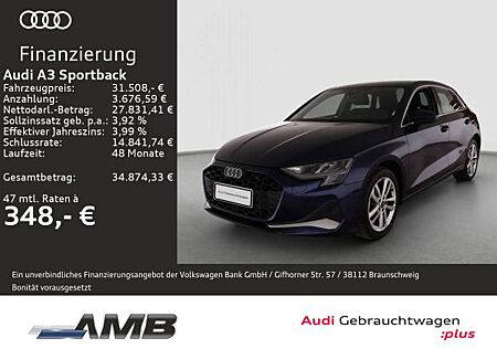 Audi A3 Sportback Advanced 35 TDI S-tr/LED/Nav+/3.30Garantie