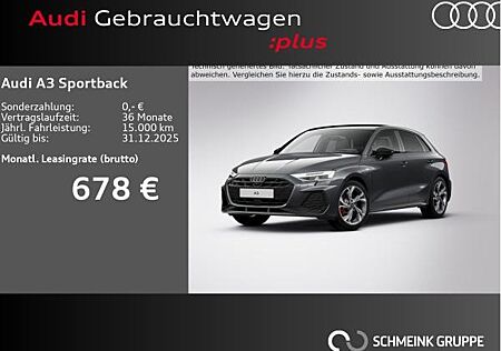 Audi A3 Sportback 45 TFSI e S line MATRIX SONOS PANO