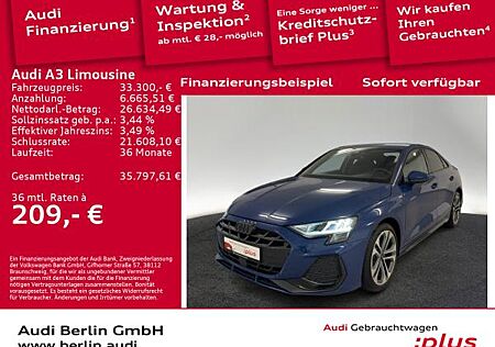Audi A3 Limousine S line 30 TFSI S tr. AHK RFK NAVI LED VIRTUAL