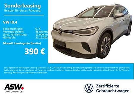 VW ID.4 Volkswagen Pro LED Navi Stdhzg Wärmepumpe SHZ AHK / 0,25% Versteuerung