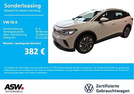 VW ID.4 Volkswagen Pro Navi LED Wärmepumpe Standhz AHK ACC / 0,25% Versteuerung