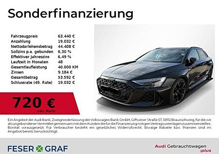 Audi RS3 Sportback Matrix,SONOS,280km/h,Kamera,Leder