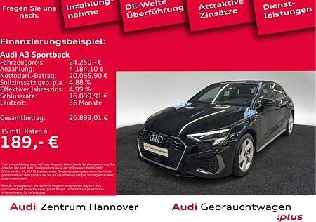 Audi A3 Sportback 40 TFSIe S line Navi virtual LED DAB