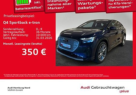 Audi Q4 e-tron Q4 Sportback 35 e-tron S line Navi Matrix AHK