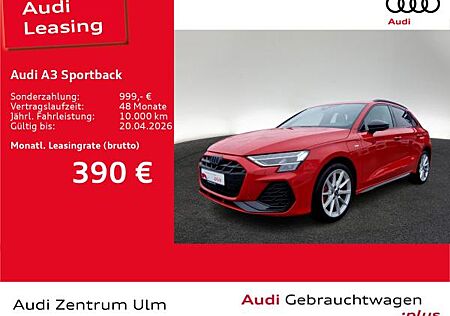 Audi A3 Sportback S-Line Black 45 TFSIe AHK LEDER RFK