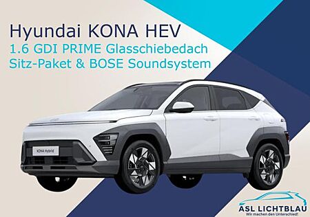 Hyundai Kona 1.6 GDI HEV DCT 2WD PRIME Glasschiebedach, Sitz-Paket & BOSE Soundsystem