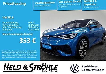 VW ID.5 Volkswagen Pro 21 ACC AHK H/K MATRIX RFK WÄPU 5J.GAR.