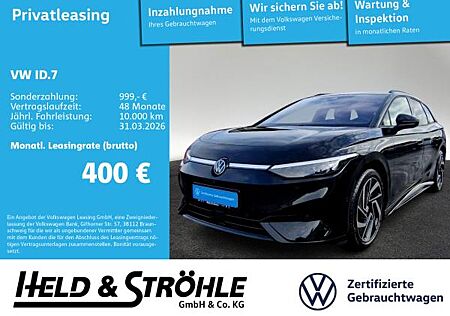 VW ID.7 Volkswagen Tourer Pro Black IQ 20" WÄPU DCC 360° AHK