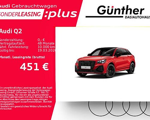 Audi Q2 40 TFSI S LINE QUATTRO+WINTERRÄDER+AHK+PANORAMADACH+