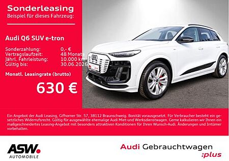 Audi Q6 e-tron Q6 SUV e-tron performance !0,25%! S line PANO AHK B&O VC / Sofort verfügbar!!!
