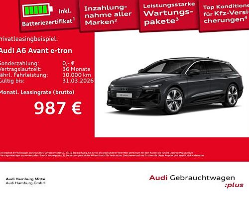 Audi A6 e-tron A6 Avant e-tron performance Pano AHK LED