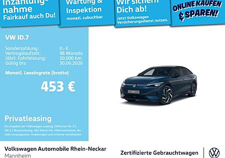 VW ID.7 Volkswagen Pro S GAR2030 Navi AHK Kamera Head up uvm.