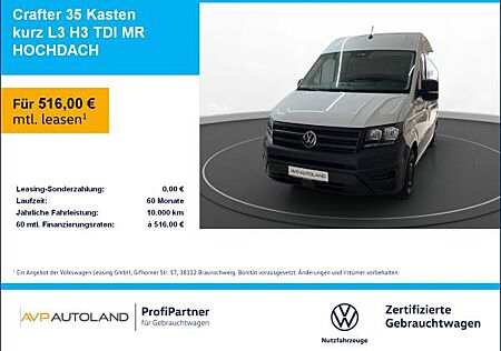 VW Crafter Volkswagen 35 Kasten kurz L3 H3 TDI MR HOCHDACH