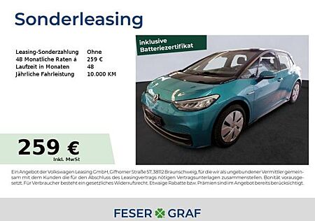 VW ID.3 Volkswagen 55 kWh Pure Performance NAVI SHZ APP LED