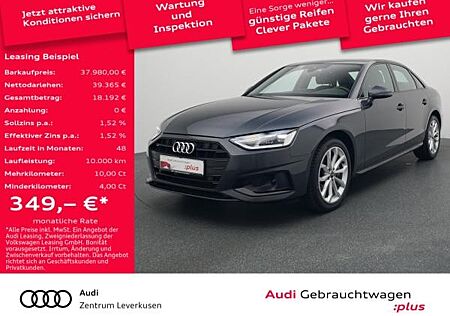 Audi A4 40 TDI advanced ab mtl. 349 €¹ S TRON NAVI LED KAM SHZ