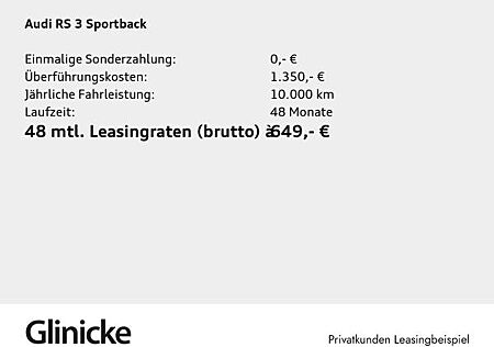 Audi RS3 RS 3 Sportback NEUBESTELLUNG MJ2025