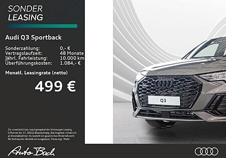 Audi Q3 Sportback S-Line 40 TFSI qu. S tronic Panorama SONOS " BUSINESS-SONDERLEASING"