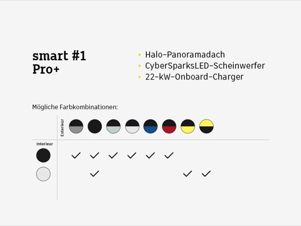smart #1 Pro+ ⚡(22kW AC/Pano/Navi/LED/360°/19Zoll) bild 5
