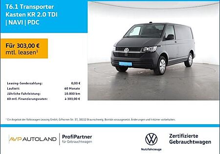 VW T6 Transporter Volkswagen T6.1 Transporter Kasten KR 2.0 TDI | NAVI | PDC