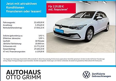 VW Golf Volkswagen VIII 1.5 TSI Life LED Navi