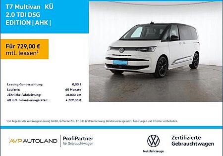 VW T7 Multivan Volkswagen KÜ 2.0 TDI DSG EDITION | AHK | 7-S |
