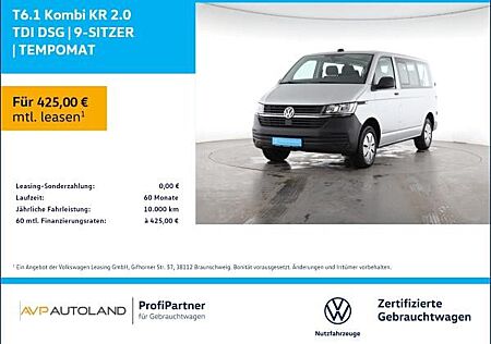 VW T6 Volkswagen .1 Kombi KR 2.0 TDI DSG | 9-SITZER | TEMPOMAT