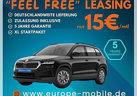 Skoda Karoq SELECTION 2025 1.5 TSI DSG (UVP 44.321€ /KW24/25) AHK/PARK/WINTER/KESSY/230V/4J.GARA./UVM.
