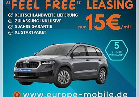 Skoda Karoq SELECTION 2025 1.5 TSI DSG (UVP 44.321€ /KW24/25) AHK/PARK/WINTER/KESSY/230V/4J.GARA./UVM.