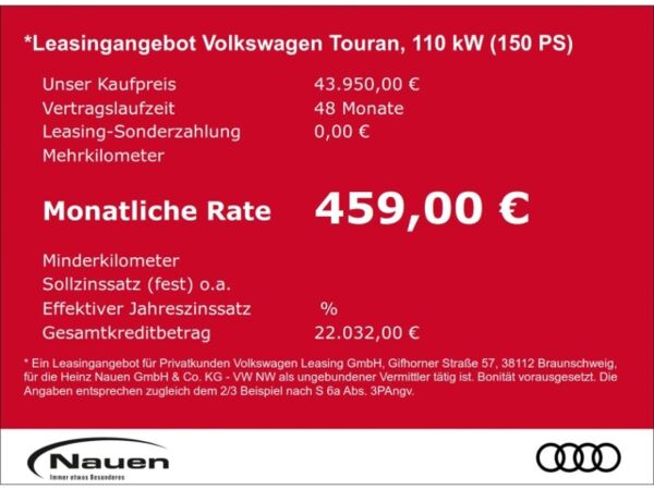 Volkswagen Touran Highline 1,5l TSI DSG+7-Sitzer+Panoramad.+Kamera bild 2