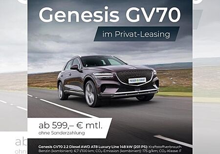 Genesis GV70 🔥2.2 AWD Luxury Line🔥Top-Leasing! Ohne Anzahlung!🔥