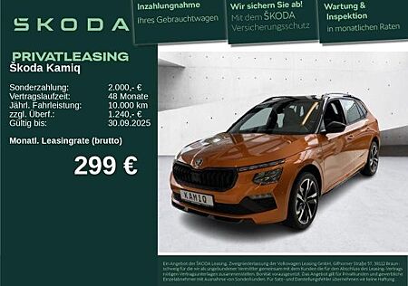 Skoda Kamiq Monte Carlo 1,5 TSI 110kW DSG AHK PANO MEMORY