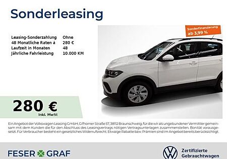 VW T-Cross Volkswagen Life 1.0 TSI Navi LED DigiCockpit SiHz A
