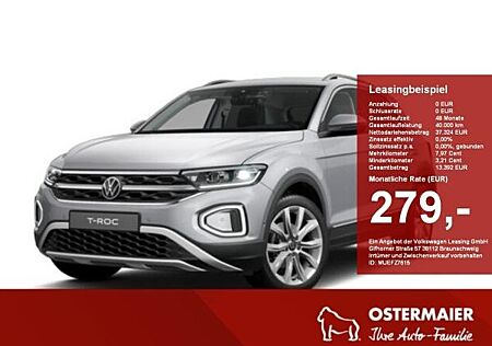 VW T-Roc Volkswagen Style 1.5TSI DSG 4J-GARANTIE,LED,NAVI,AHK,KAMERA,KEYLESS,ACC