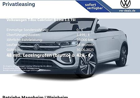 VW T-Roc Volkswagen Cabriolet R-Line 1.5 TSI OPF DSG