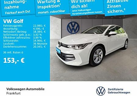 VW Golf Volkswagen VIII 1.5 TSI Life LED VirtualCockpit AppleCarPlay