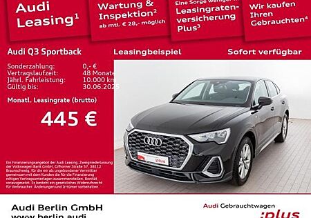 Audi Q3 Sportback S line 35 TFSI S tr. RFK NAVI LED